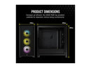 CORSAIR iCUE 4000X RGB Black 黑色 Tempered Glass ATX Case CC-9011204-WW