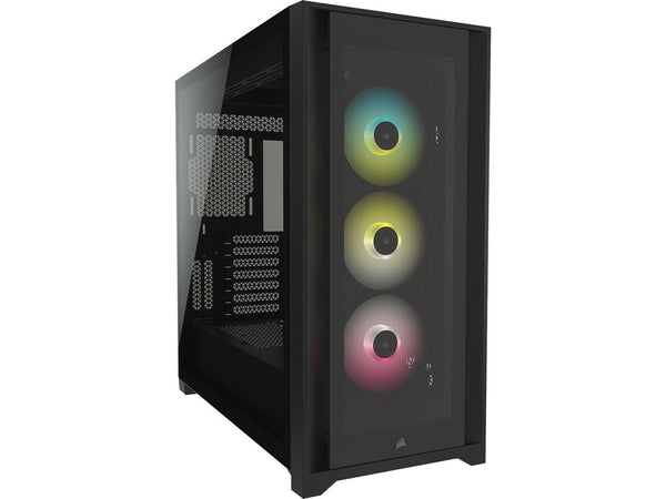 CORSAIR iCUE 5000X RGB Black Black Tempered Glass ATX Case CC-9011212-WW