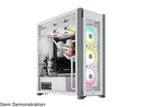 CORSAIR iCUE 7000X RGB White 白色 Tempered Glass ATX Case CC-9011227-WW