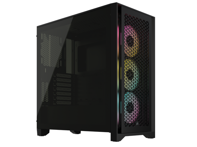 CORSAIR iCUE 4000D RGB AIRFLOW Mid-Tower Case Black with 3x AF120 RGB ELITE Fans (CC-9011240-WW) 