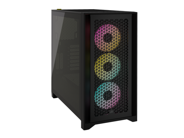 CORSAIR iCUE 4000D RGB AIRFLOW Mid-Tower Case Black with 3x AF120 RGB ELITE Fans (CC-9011240-WW) 