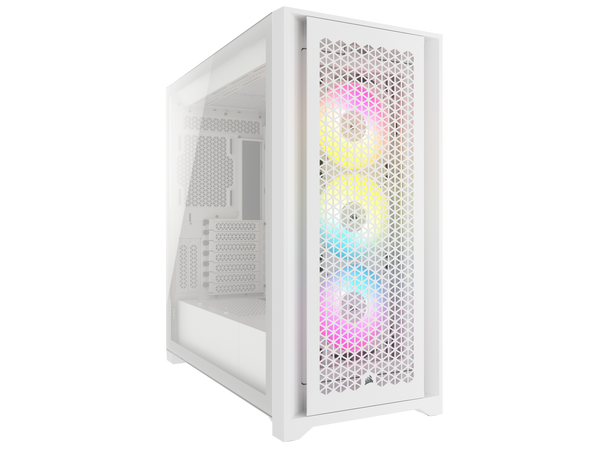 CORSAIR iCUE 5000D RGB AIRFLOW White White Tempered Glass ATX Case CC-9011243-WW 
