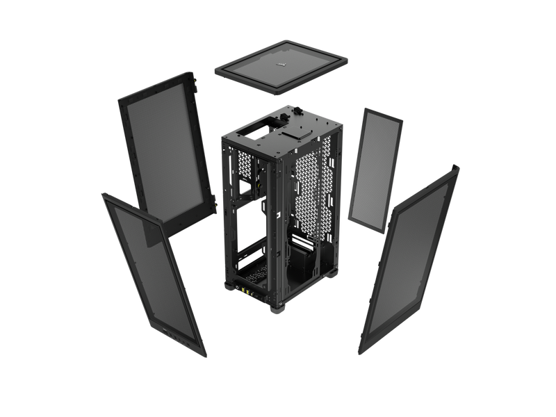 CORSAIR 2000D AIRFLOW Black Black Tempered Glass Mini-ITX Case CC-9011244-WW