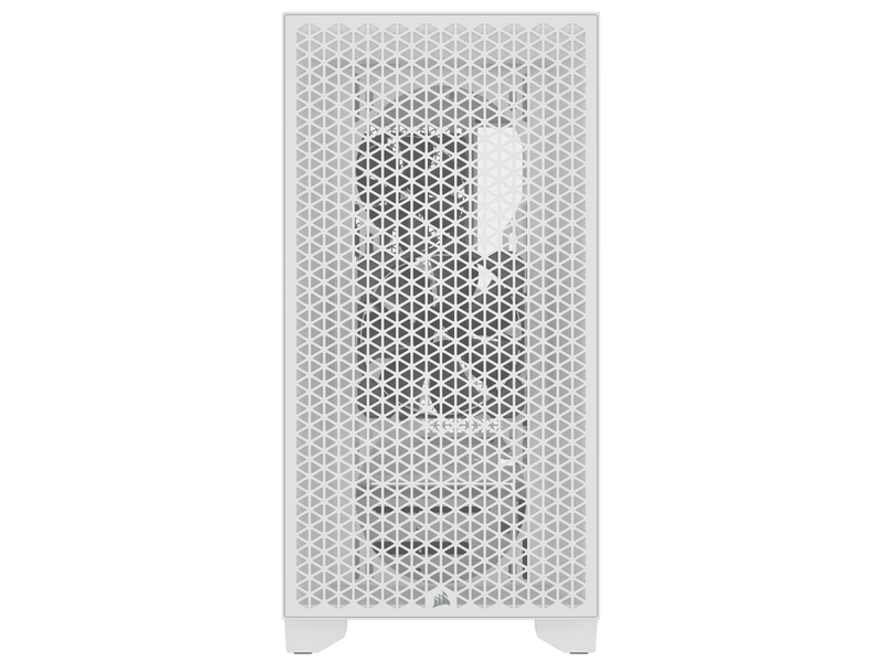 CORSAIR 3000D AIRFLOW White White Mid-Tower PC Case CC-9011252-WW