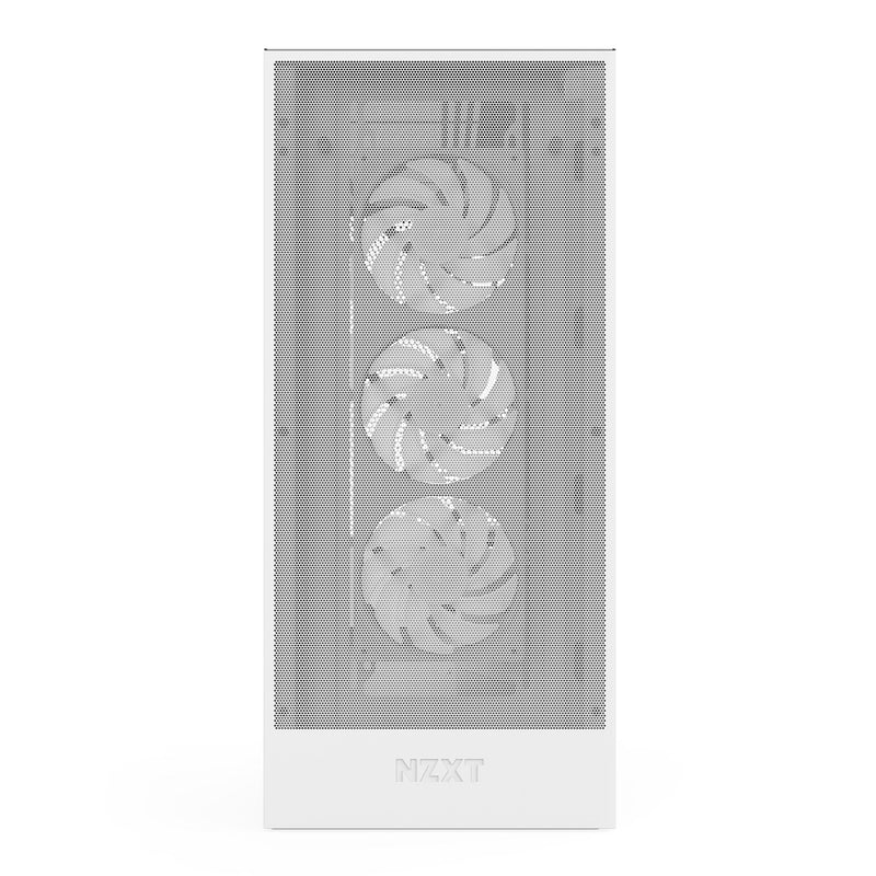 NZXT H7 FLOW RGB (2024) Matte White Tempered Glass ATX Case CM-H72FW-R1 