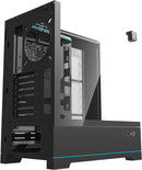 darkFlash DY450 Pro Black 黑色 玻璃(連頂部)全景 ATX Case 支援背插式主機板 (附前置控制顯示屏) (CA-DY450B)