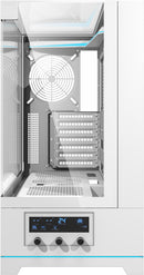 darkFlash DY450 Pro White 白色 玻璃(連頂部)全景 ATX Case 支援背插式主機板 (附前置控制顯示屏) (CA-DY450W)