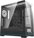 darkFlash DY451 Pro Black 黑色 玻璃全景 ATX Case 支援背插式主機板 (附前置控制顯示屏) (CA-DY451B)