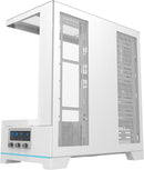 darkFlash DY451 Pro White 白色 玻璃全景 ATX Case 支援背插式主機板 (附前置控制顯示屏) (CA-DY451W)