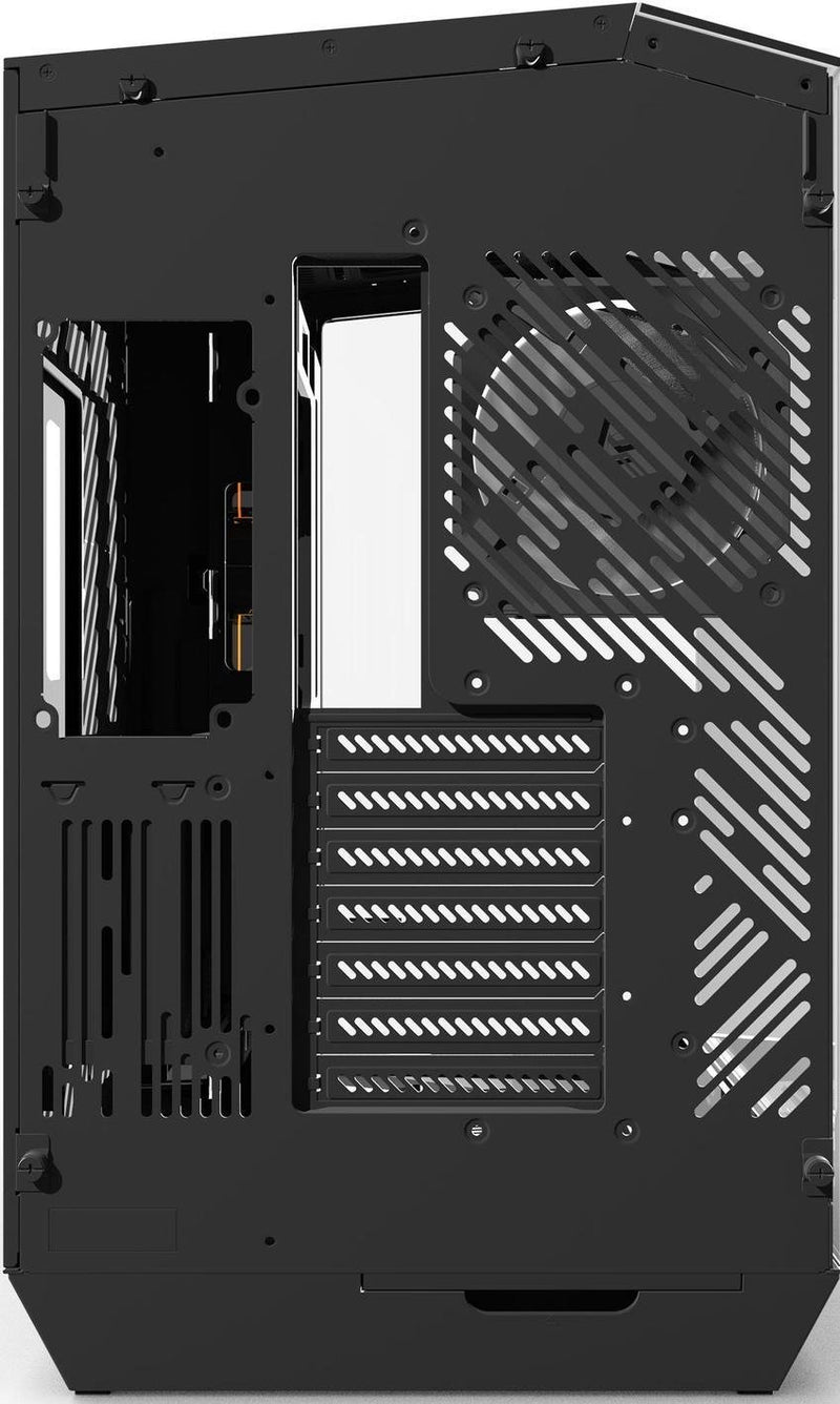 darkFlash DY470 Black black glass panoramic ATX Case supports back-plug motherboard (with 3 ARGB fans) (CA-DY470B) 