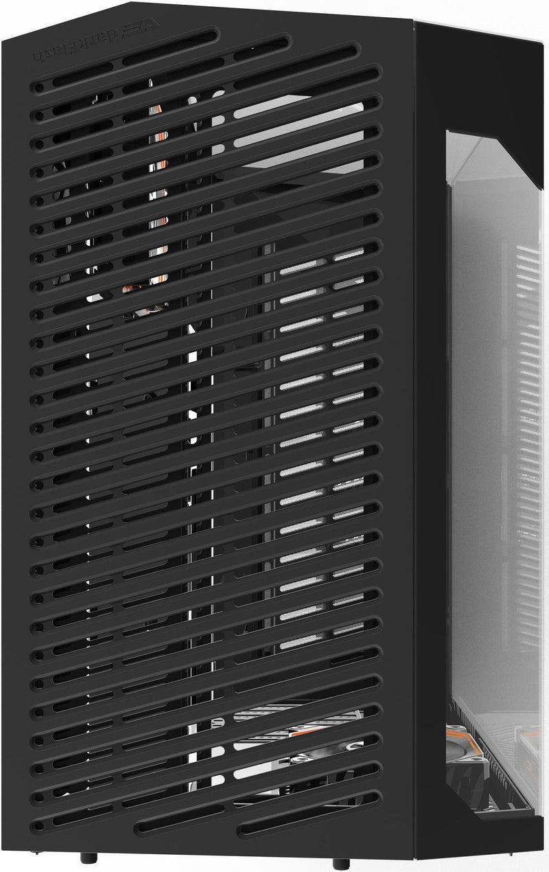 darkFlash DY470 Black black glass panoramic ATX Case supports back-plug motherboard (with 3 ARGB fans) (CA-DY470B) 