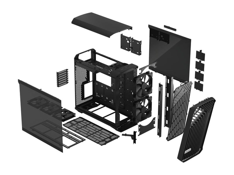 Fractal Design Torrent Dark Black Tempered Glass ATX Case FD-C-TOR1A-06 