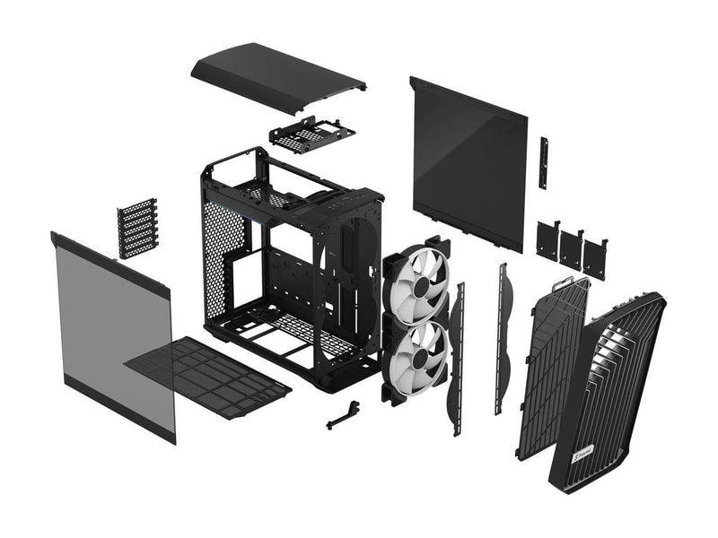 Fractal Design Torrent Compact RGB Black Tempered Glass ATX Case FD-C-TOR1C-02 