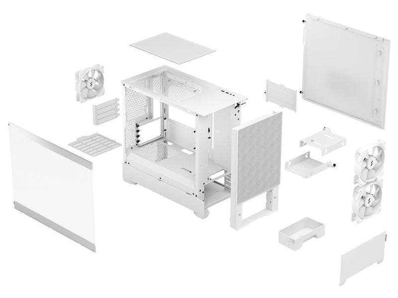 Fractal Design Pop Mini Air RGB White TG Clear Tint mATX Case FD-C-POR1M-01 