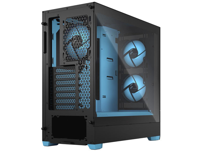 Fractal Design Pop Air RGB Black Cyan Core Black Blue Tempered Glass ATX Case FD-C-POR1A-02 