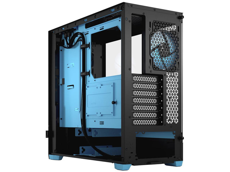 Fractal Design Pop Air RGB Black Cyan Core Black Blue Tempered Glass ATX Case FD-C-POR1A-02 