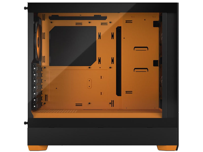 Fractal Design Pop Air RGB Black Orange Core Black Orange Tempered Glass ATX Case FD-C-POR1A-05 