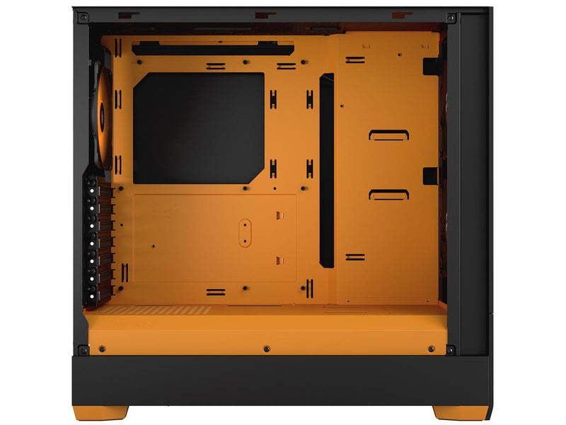 Fractal Design Pop Air RGB Black Orange Core Black Orange Tempered Glass ATX Case FD-C-POR1A-05 