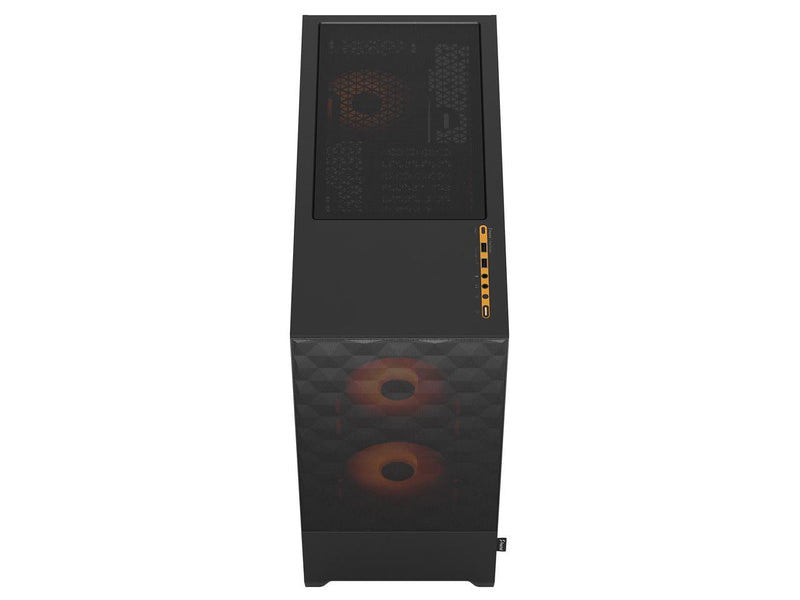 Fractal Design Pop Air RGB Black Orange Core Black Orange Tempered Glass ATX Case FD-C-POR1A-05 