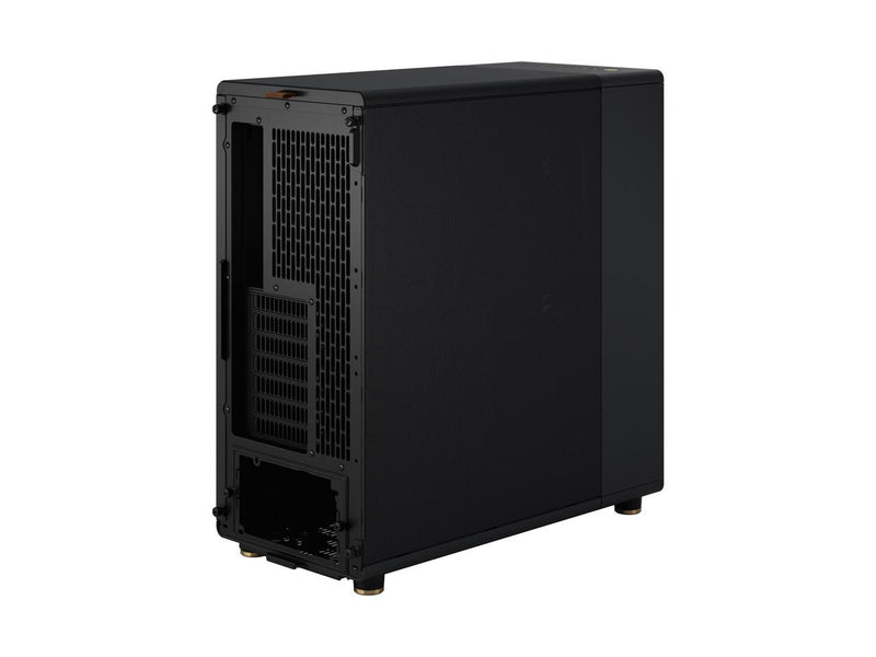 Fractal Design North Charcoal Black ATX Case with Walnut Wood Front and Mesh Side Panel FD-C-NOR1C-01