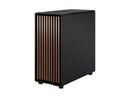 Fractal Design North Charcoal Black ATX Case with Walnut Wood Front and Mesh Side Panel FD-C-NOR1C-01