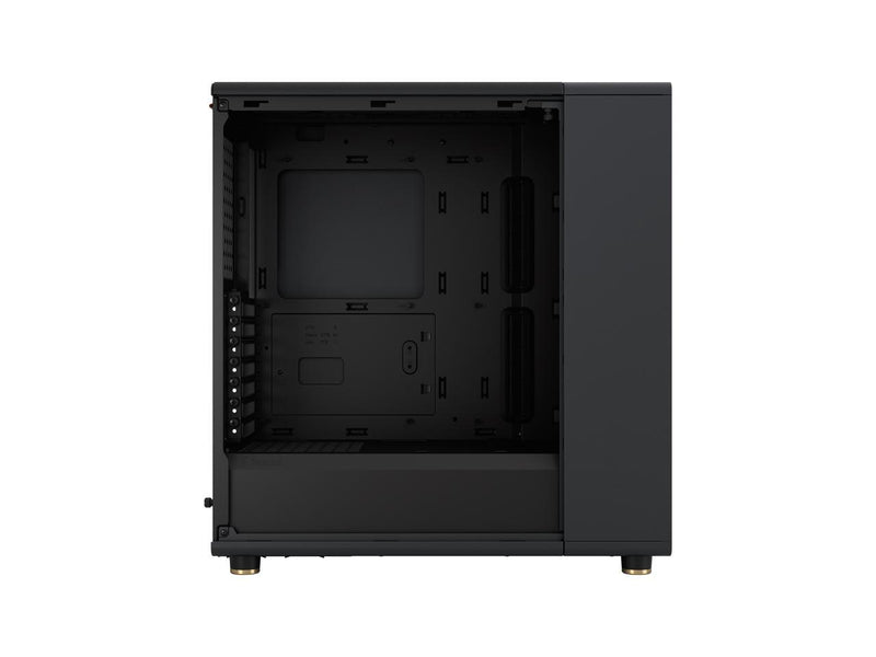 Fractal Design North Charcoal Black ATX Case with Walnut Wood Front and Mesh Side Panel FD-C-NOR1C-01