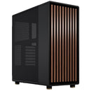 Fractal Design North Charcoal Black ATX Case with Walnut Wood Front and Mesh Side Panel FD-C-NOR1C-01
