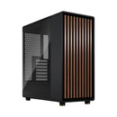 Fractal Design North Charcoal Black ATX Case with Walnut Front and Dark Tinted TG Side Panel FD-C-NOR1C-02
