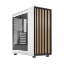 Fractal Design North Chalk White ATX Case with Oak Front and Clear TG Side Panel FD-C-NOR1C-04