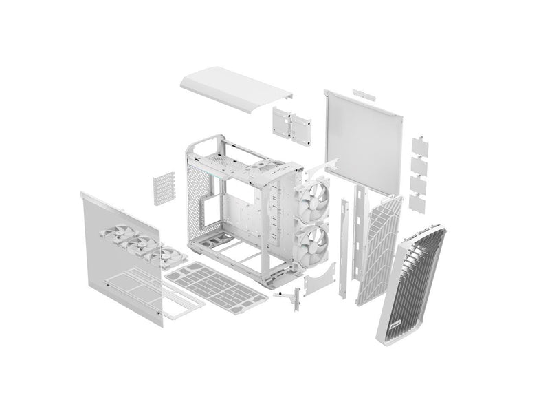 Fractal Design Torrent RGB White TG Light Tint ATX Tower Case FD-C-TOR1A-07 
