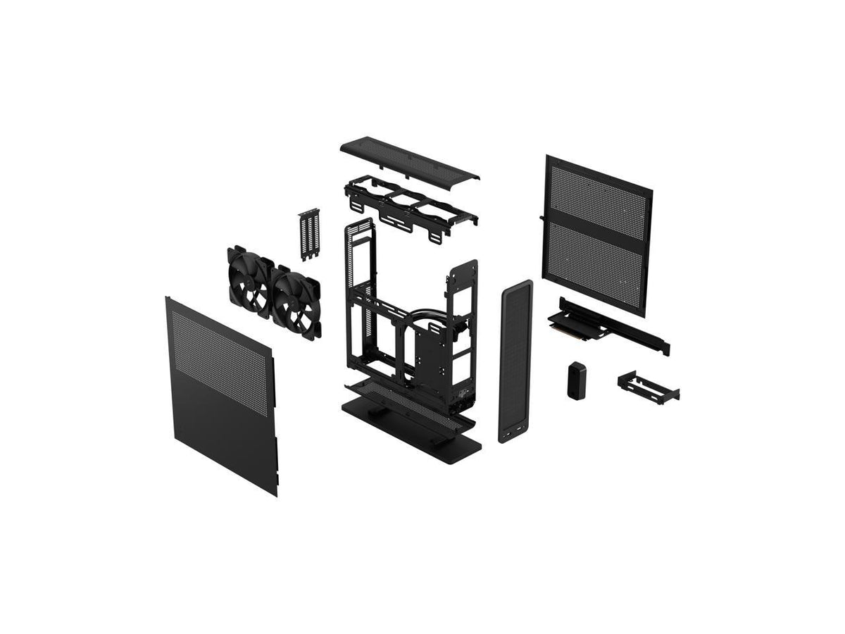 Fractal Design Ridge Black Mini-ITX Case with PCIe 4.0 Riser