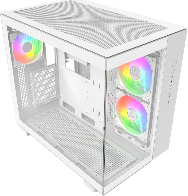 MONTECH KING 65 PRO Panoramic Side Transparent White ARGB ATX Case MO-CA-KING65-PRO-WH 