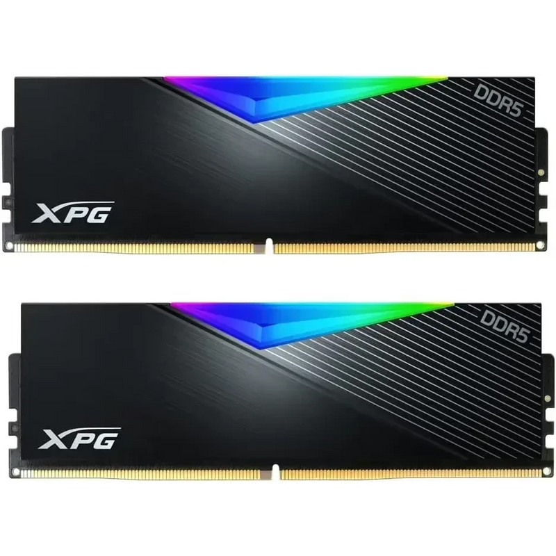 ADATA 64GB Kit (2x32GB) XPG LANCER RGB Black 黑色 AX5U6400C3232G-DCLARBK DDR5 6400MHz Memory AMD EXPO & Intel XMP 3.0 (RM-LR5E64B)