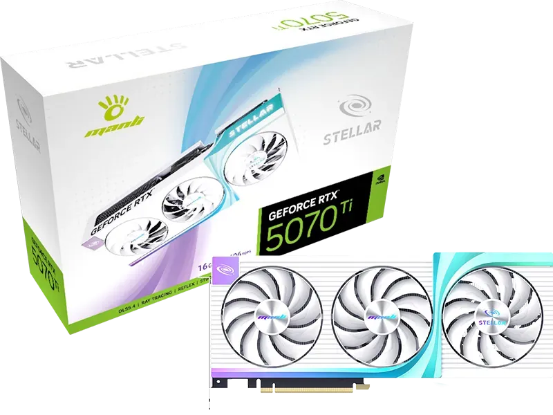 Manli GeForce RTX 5070 Ti STRLLAR X3 16GB GDDR7
