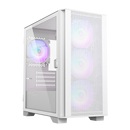 MONTECH AIR 100 ARGB White Tempered Glass MATX Case MO-CA-AIR100-ARGB-WH
