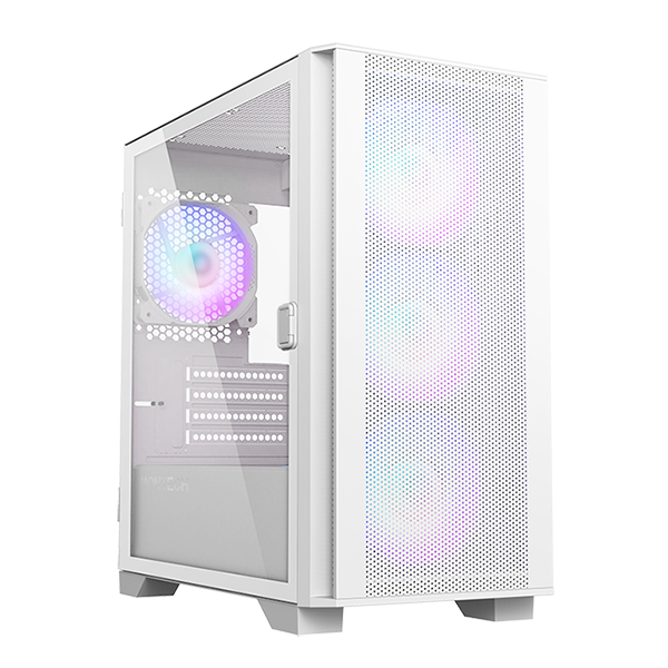 MONTECH AIR 100 ARGB White Tempered Glass MATX Case MO-CA-AIR100-ARGB-WH