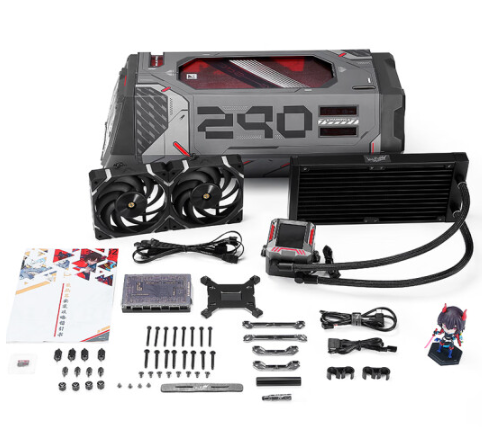 VALKYRIE E240 LOKI BLACK ARGB with LCD Display 240mm Liquid CPU Cooler