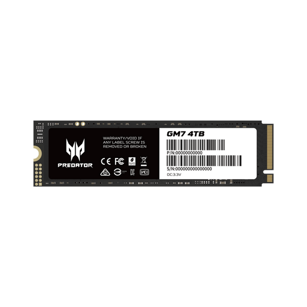 Acer 4TB Predator GM7 HD-AGM74T M.2 2280 PCIe Gen4 x4 SSD