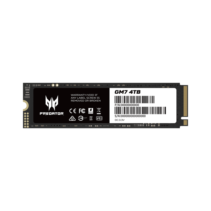 Acer 4TB Predator GM7 HD-AGM74T M.2 2280 PCIe Gen4 x4 SSD