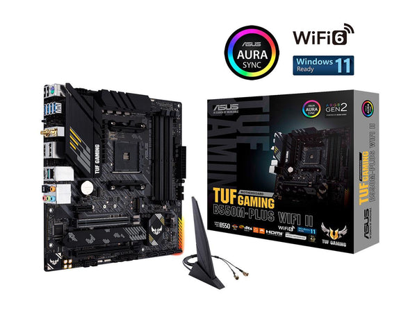 ASUS TUF GAMING B550M-PLUS WIFI II DDR4,AM4 Socket mATX Motherboard