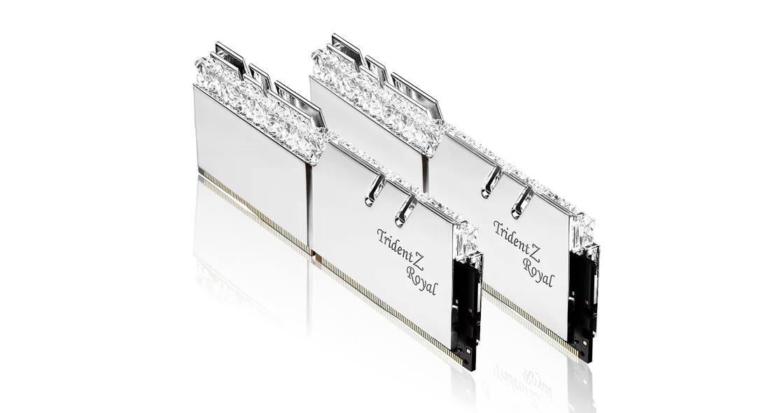 G.SKILL 32GB Kit (2x16GB) Trident Z Royal Silver 銀色F4
