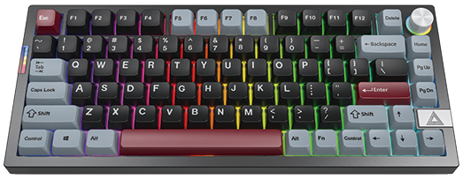 MONTECH MKey PRO 75% Dark City Wireless Keyboard-Brown Switch MO-KB-MKPRO75-WRL-DARK-BROWN 