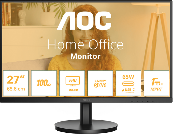 [Latest Product] AOC 27" 27B3CA2 100Hz FHD IPS (16:9) Monitor 
