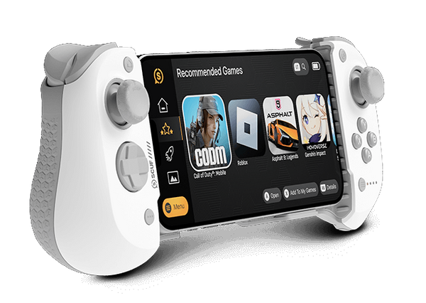 SCUF Nomad Mobile Gaming Controller white mobile game controller