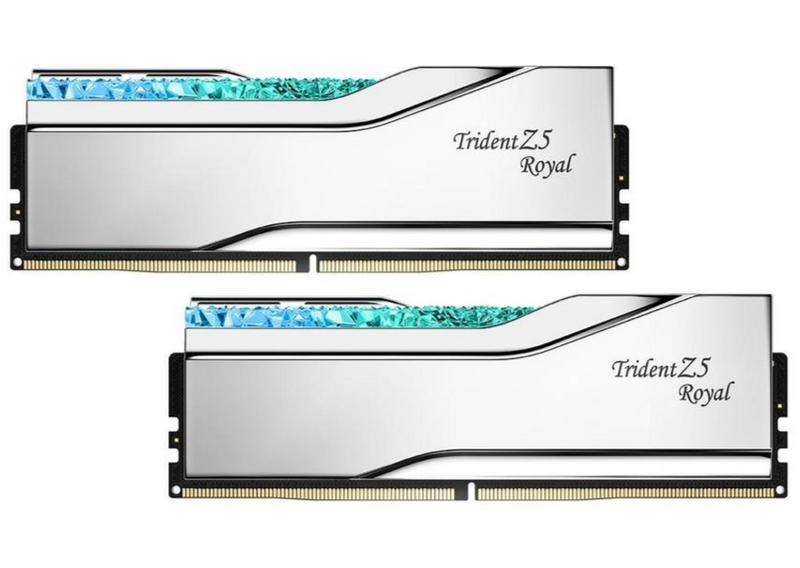 G.SKILL 32GB Kit (2x16GB) Trident Z5 ROYAL RGB Silver F5-7200J3445G16GX2-TR5S DDR5 7200MHz Memory