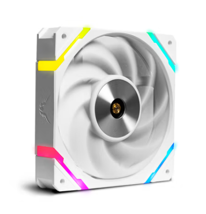 VALKYRIE VK-X12 Reverse Fan (reverse blow fan) WHITE white ARGB PWM 12cm Case Fan 