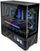 VALKYRIE VK03-M LCD Black 黑色 MATX Case (6.2吋輕觸式屏幕 / 270度全視線無柱設計)