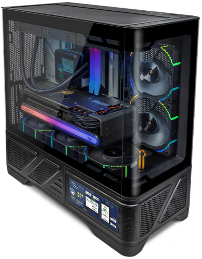 VALKYRIE VK03-M LCD Black 黑色MATX Case (6.2吋輕觸式屏幕