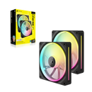 Corsair iCUE LINK LX140 RGB Starter Kit Black 140mm PWM PC Case Fan Dual Pack (2件裝) (CO-9051028-WW)