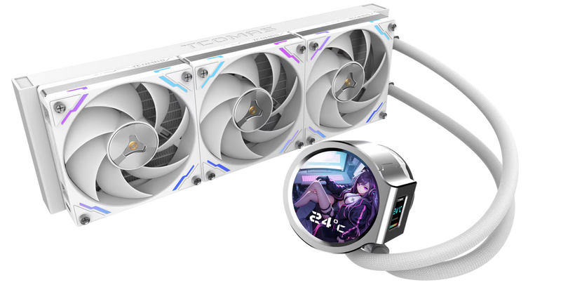 TCOMAS LX800 PRO 360mm White 白色 CPU Liquid Cooler (TH-TLX803W)